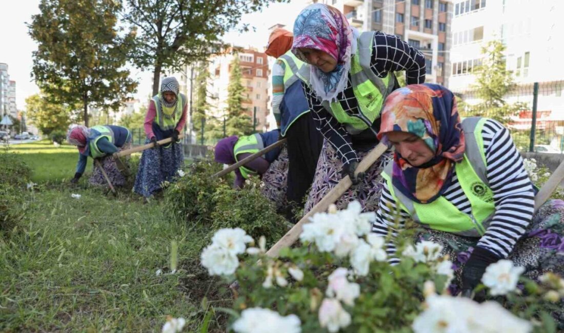 Samsun Büyükşehir Belediyesi bünyesinde görev yapan kadın çalışanlar, emekleri, alın