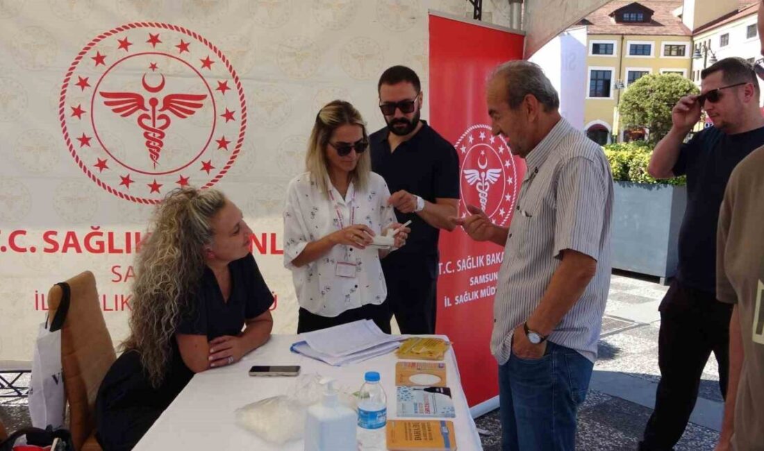 Sağlık Bakanlığı’nın tütünle mücadele kapsamında başlattığı çalışma çerçevesinde Samsun’da 34