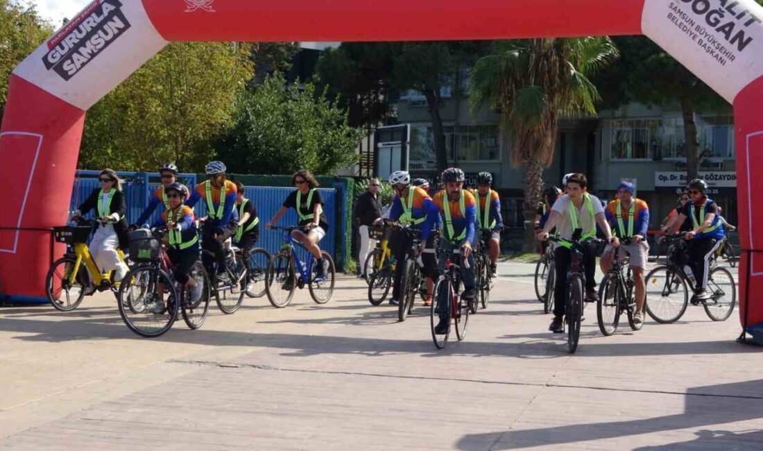 Samsun Büyükşehir Belediyesi tarafından düzenlenen bisiklet turu ve spor etkinlikleri