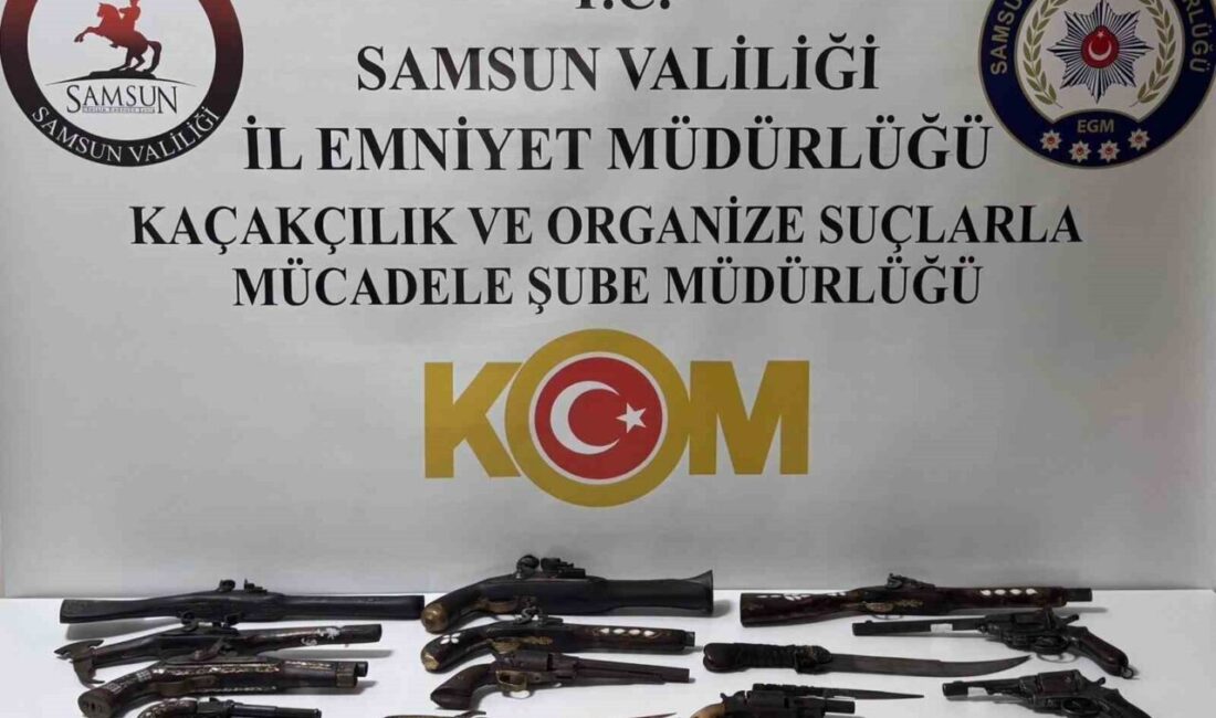 SAMSUN (İHA) – Samsun’da polis ekipleri, etnografik eser kapsamında değerlendirilen