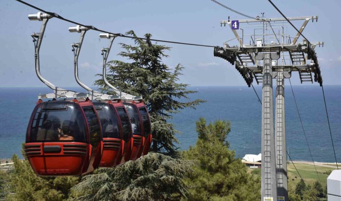 Samsun’un turizm simgelerinden teleferik hattı, modernizasyon ve bakım çalışmaları sonrası