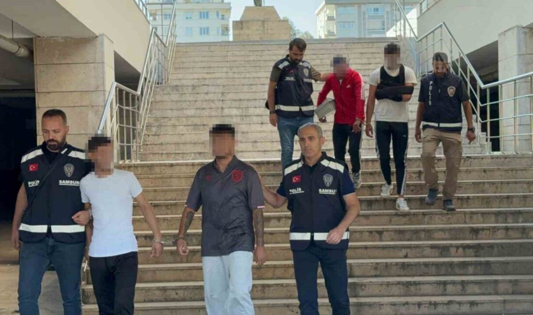 Samsun’da narkotik polisi tarafından düzenlenen 4 ayrı uyuşturucu operasyonunda gözaltına