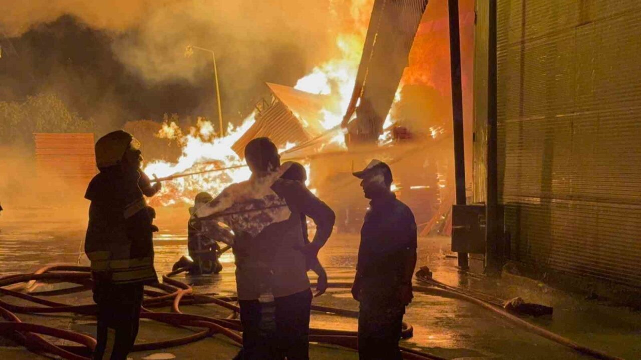 Samsun’un Tekkeköy ilçesinde çıkan kereste fabrikası yangını devam ediyor. Saat