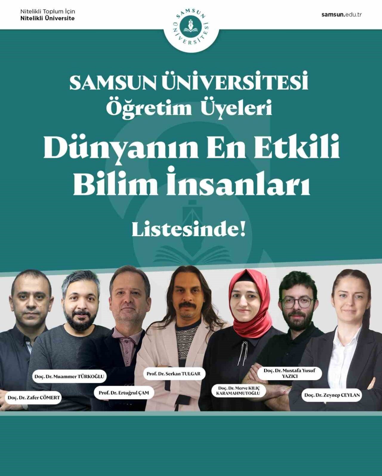 Samsun Üniversitesi’nden 7 akademisyen, Stanford Üniversitesi ile Elsevier iş birliğiyle