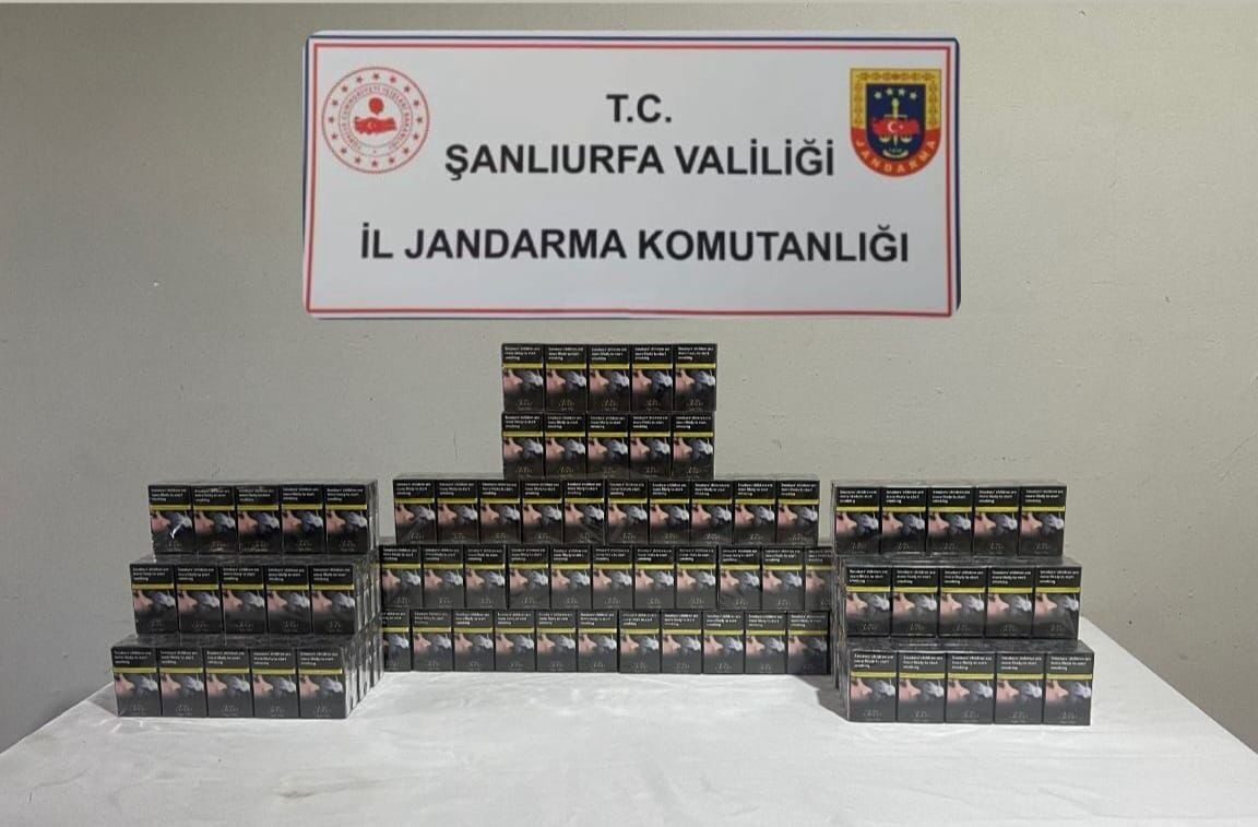 Şanlıurfa’da tütün ve alkol kaçakçılarına yönelik düzenlenen operasyonda, gümrük kaçağı