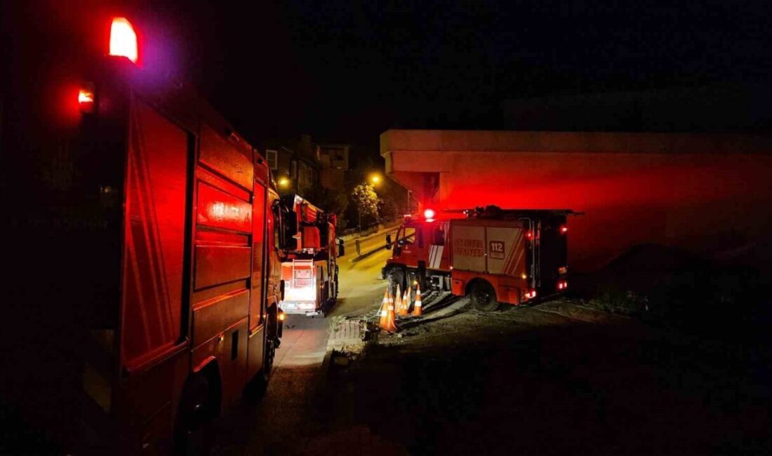 Sarıyer’de bulunan bir otelin personel girişinde yangın çıktı. Yangın hızla