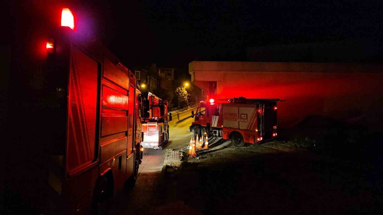 Sarıyer’de bulunan bir otelin personel girişinde yangın çıktı. Yangın hızla