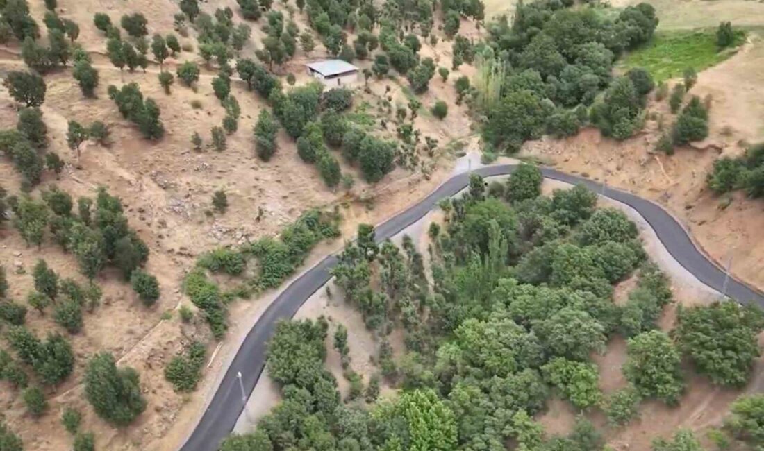 Hakkari’nin Şemdinli ilçesine bağlı Tütünlü köyü Güleç mezrasında başlatılan asfalt