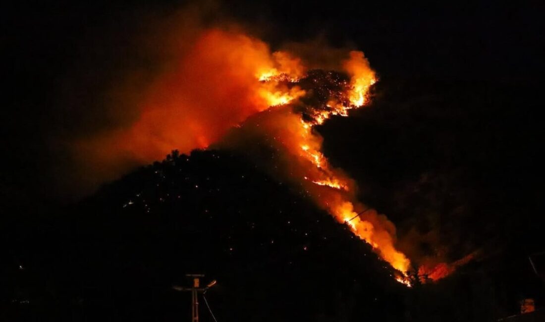 Hakkari’nin Şemdinli ilçesinde orman yangını çıktı. Alevlerin yerleşim yerlerine sıçraması