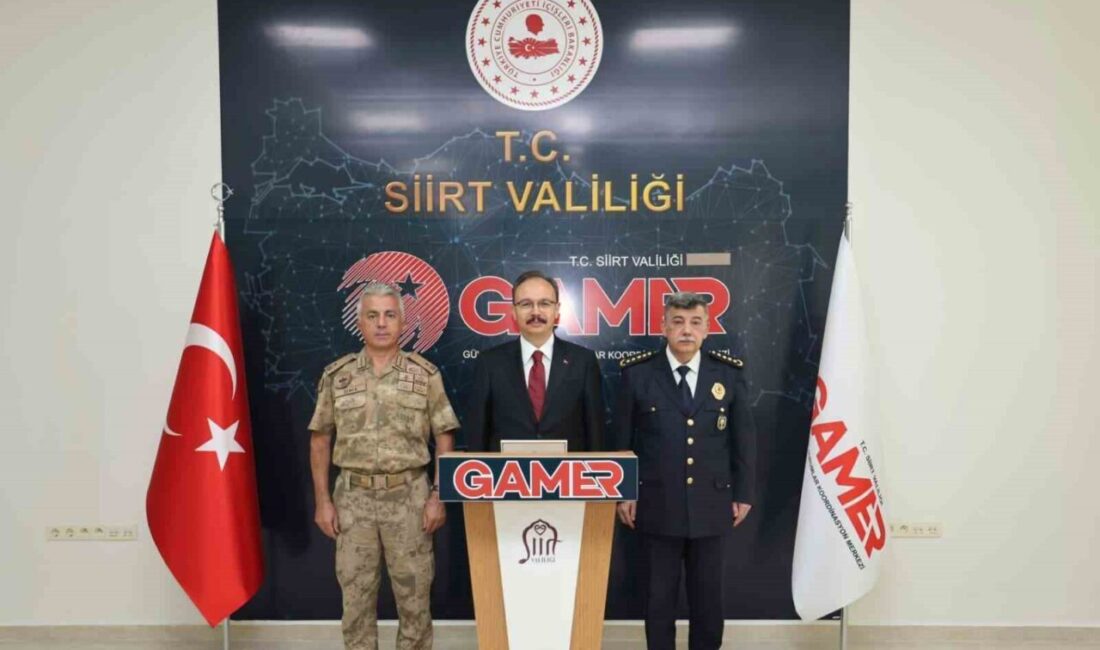 Siirt Valisi Dr. Kemal Kızılkaya, ağustos ayına ilişkin asayiş ve
