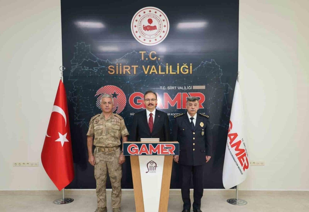 Siirt Valisi Dr. Kemal Kızılkaya, ağustos ayına ilişkin asayiş ve