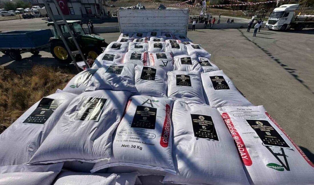 Sincan Belediyesi çiftçilerin tarımsal üretimi teşvik etmek ve çiftçilerin maliyetlerini