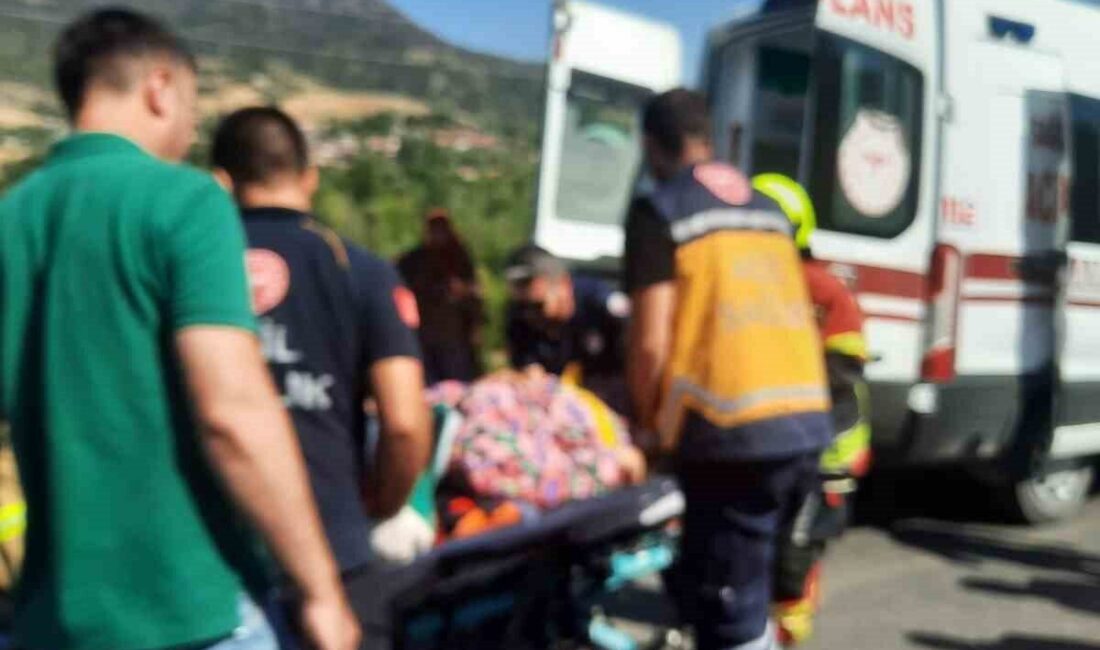 Balıkesir’in Sındırgı ilçesinde meydana gelen tek taraflı trafik kazasında takla