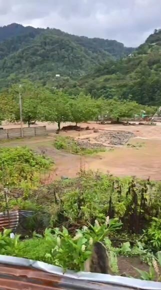 Doğu Karadeniz gibi Gürcistan’da da etkili olan kuvvetli yağışların ardından