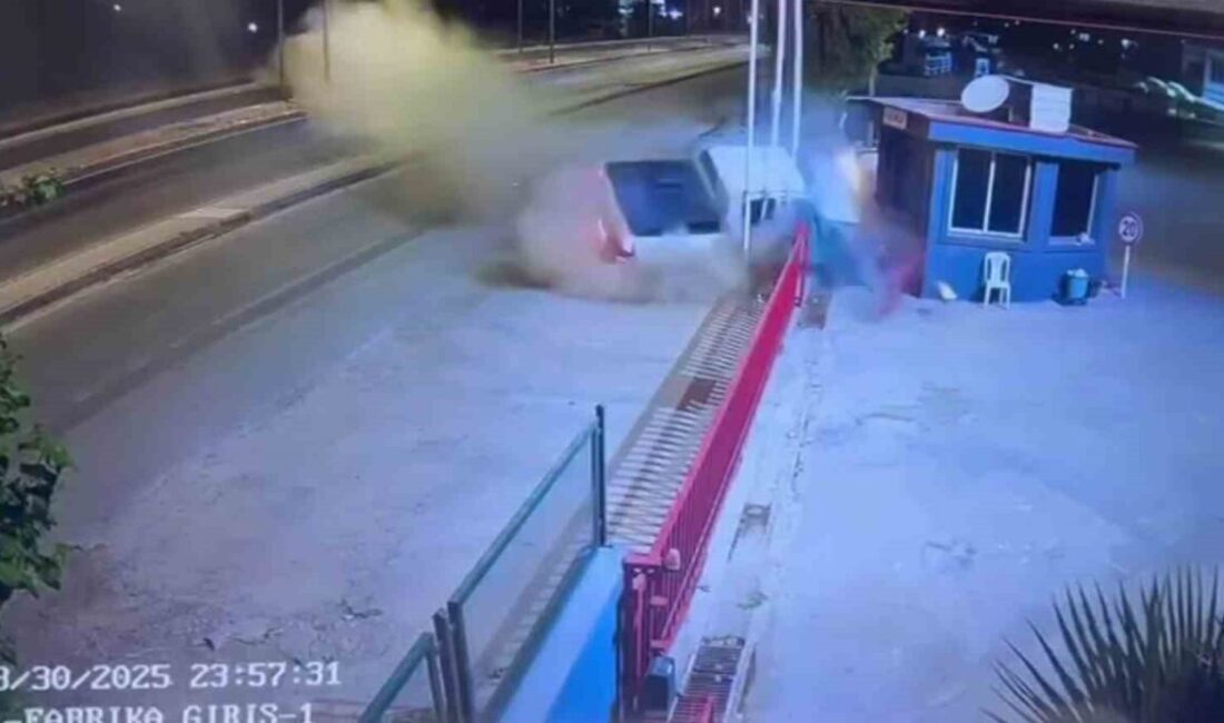 Şırnak’ta kontrolden çıkarak karşı şeritte bayrak direklerine çarpan pikapta sürücü