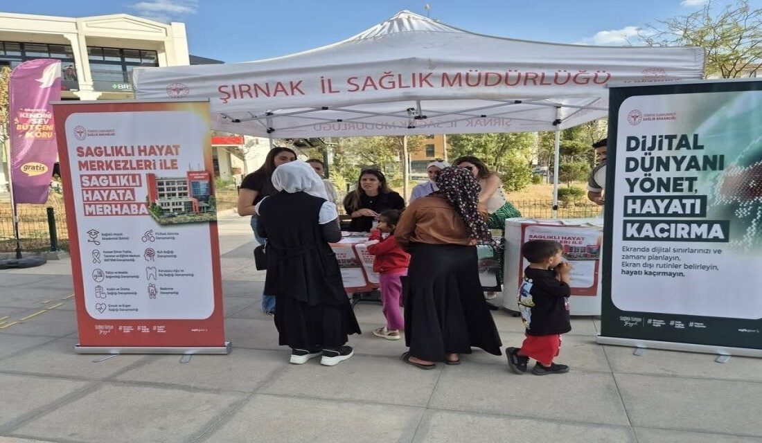 Şırnak İl Sağlık Müdürlüğü, “3-9 Eylül Halk Sağlığı Haftası” kapsamında