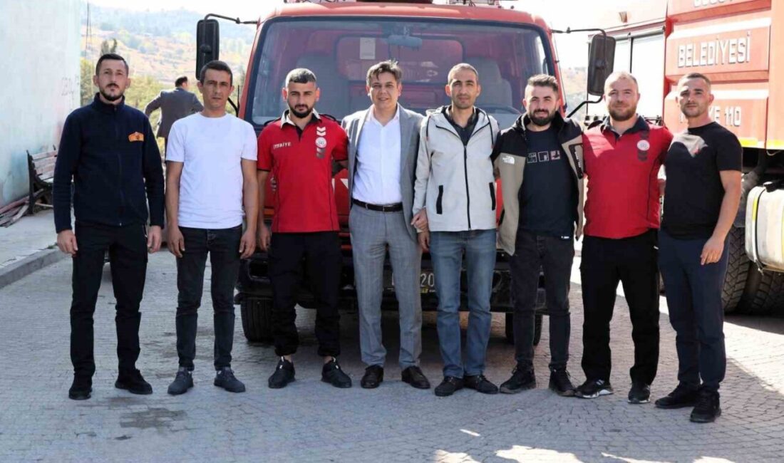 Söğüt Belediye Başkanı Ferhat Durgut, ’İtfaiye Haftası’ dolayısıyla belediye itfaiye