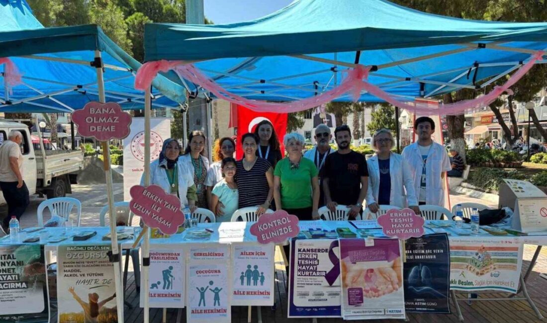 Halk Sağlığı Haftası dolayısıyla Söke İlçe Sağlık Müdürlüğü, Belediye Meydanı’nda