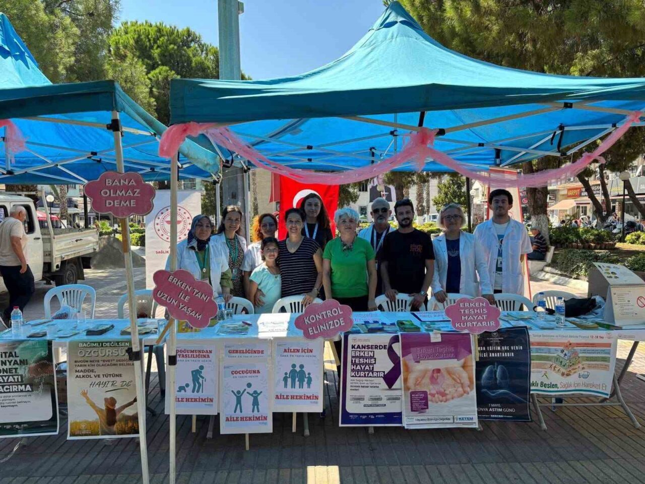 Halk Sağlığı Haftası dolayısıyla Söke İlçe Sağlık Müdürlüğü, Belediye Meydanı’nda