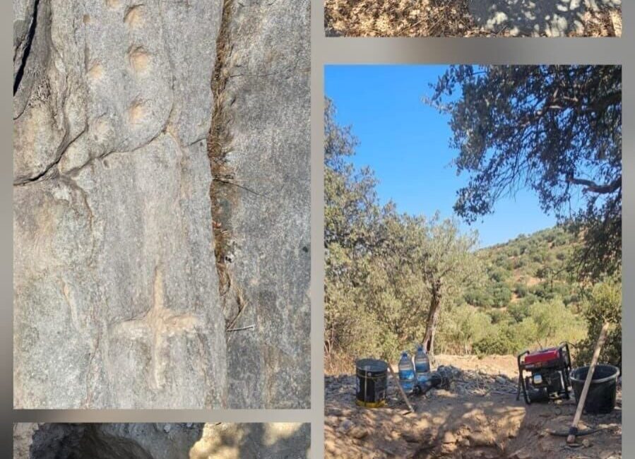 Aydın’ın Söke ilçesinde jandarma ekiplerince düzenlenen operasyonda kaçak kazı yapan