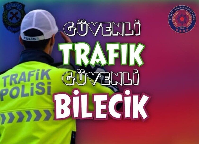 Okulların açılmasıyla birlikte artan trafik yoğunluğu nedeniyle Bilecik İl Emniyet