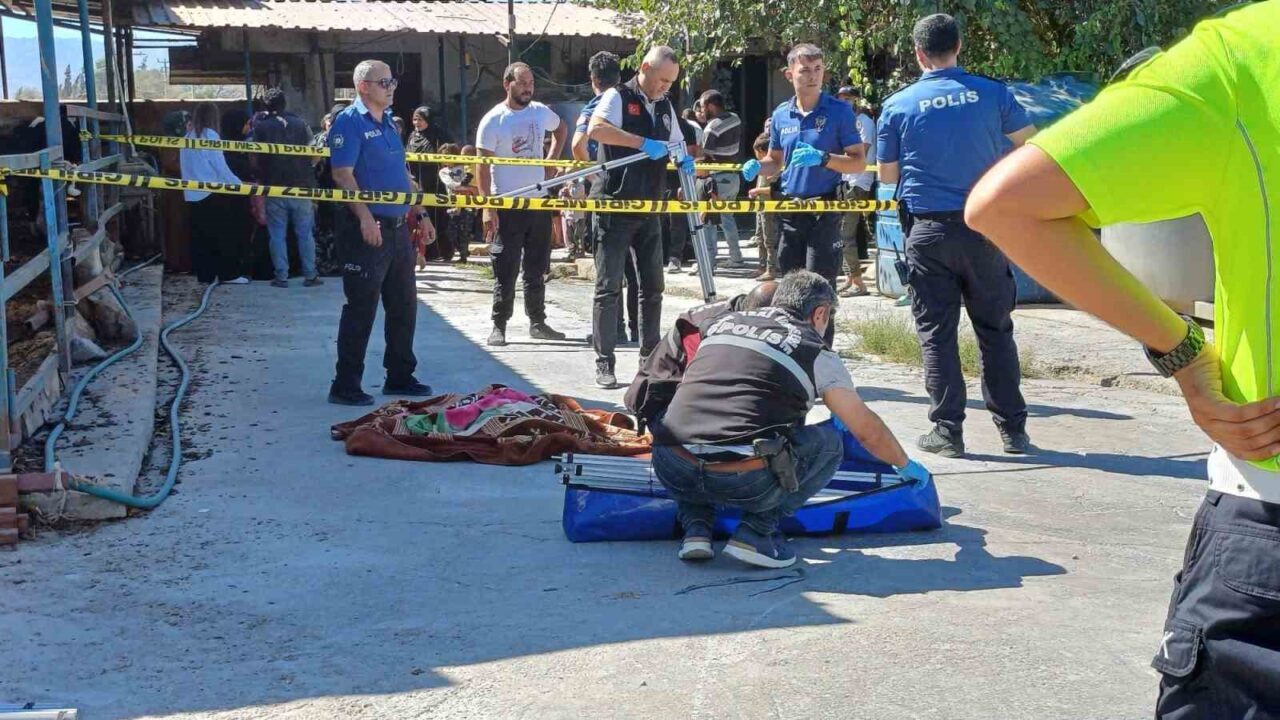 Aydın’ın Efeler ilçesinde bir hayvan çiftliğinde çalışan ailenin 3 yaşındaki