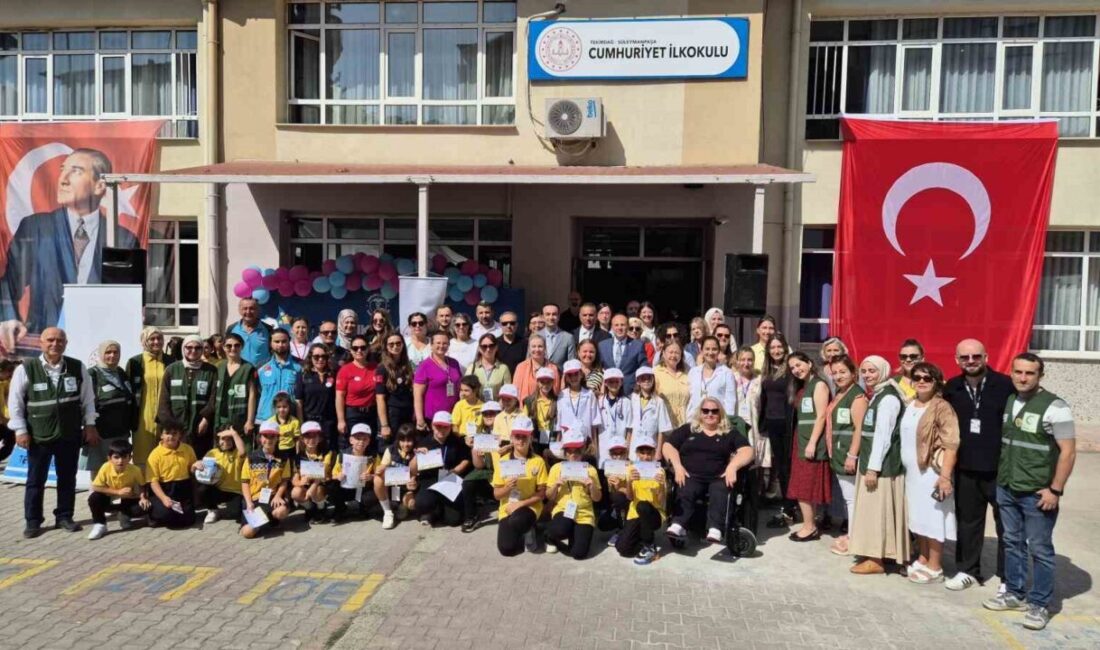 Tekirdağ’da “Sağlıklı Çocuk Sağlıklı Gelecek” programı kapsamında öğrenciler sağlık bilinciyle