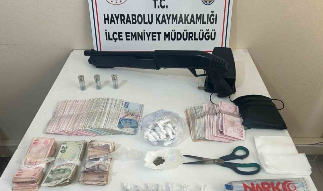 Tekirdağ’ın Hayrabolu ilçesinde uyuşturucu satıcılarına yönelik düzenlenen operasyonda 7 şüpheli