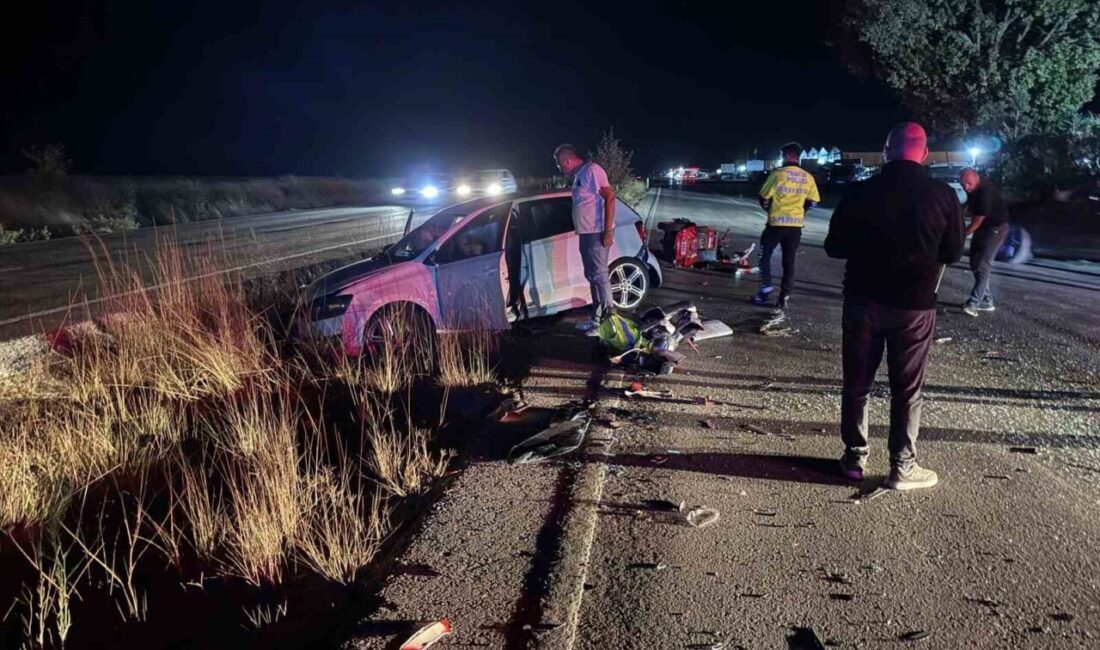 Tekirdağ’ın Kapaklı ilçesinde elektrikli bisiklet ile 2 otomobilin karıştığı kazada
