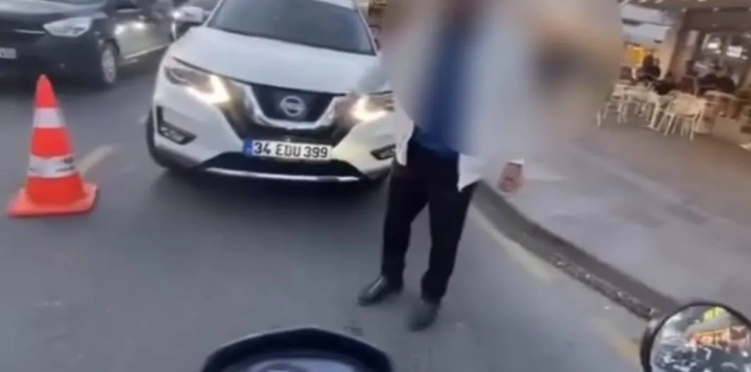 Tekirdağ’ın Süleymanpaşa ilçesinde ters yöne giren otomobil sürücüsü ile motosiklet