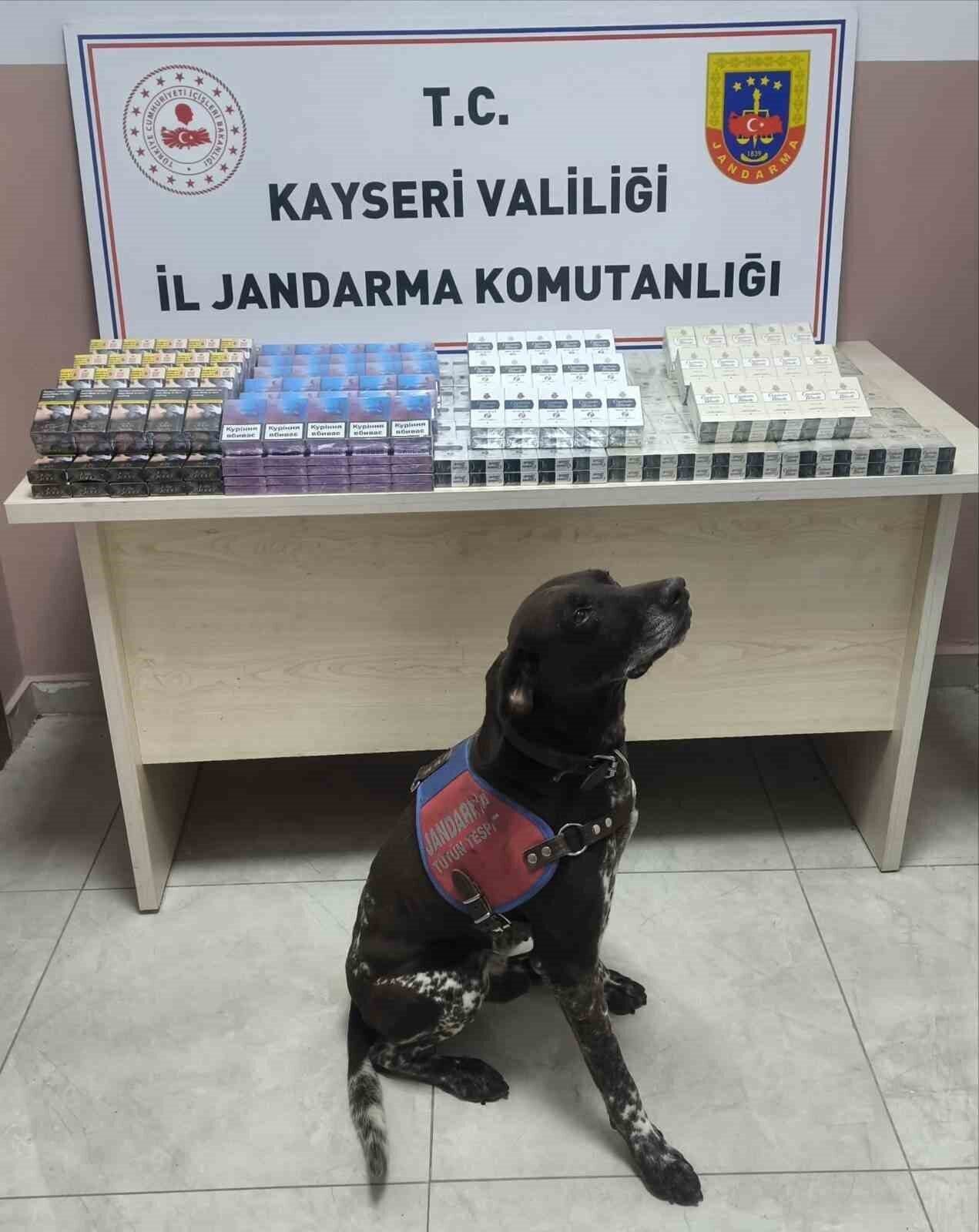 Kayseri’de jandarma ekipleri tarafından yapılan yol kontrol uygulamasında bir tırdan