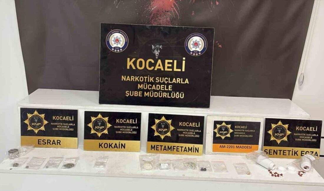 Kocaeli Emniyet Müdürlüğü Narkotik Suçlarla Mücadele Şube Müdürlüğü ekipleri, İzmit,