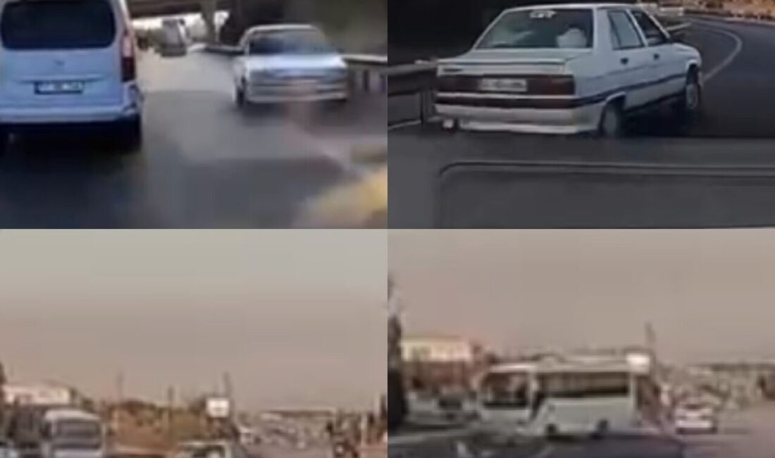 Mersin’de otoyol girişinde tersten giderek, biri midibüs (yarımotobüs) 3 aracın