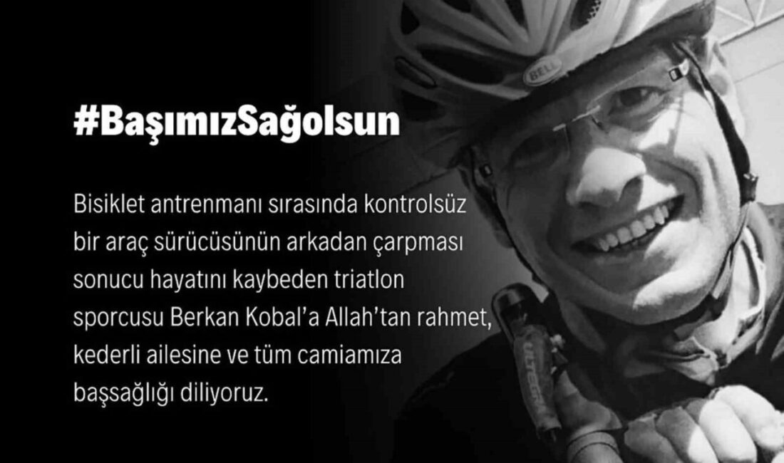 Triatlon sporcusu 52 yaşındaki Berkan Kobal, antrenman sırasında meydana gelen