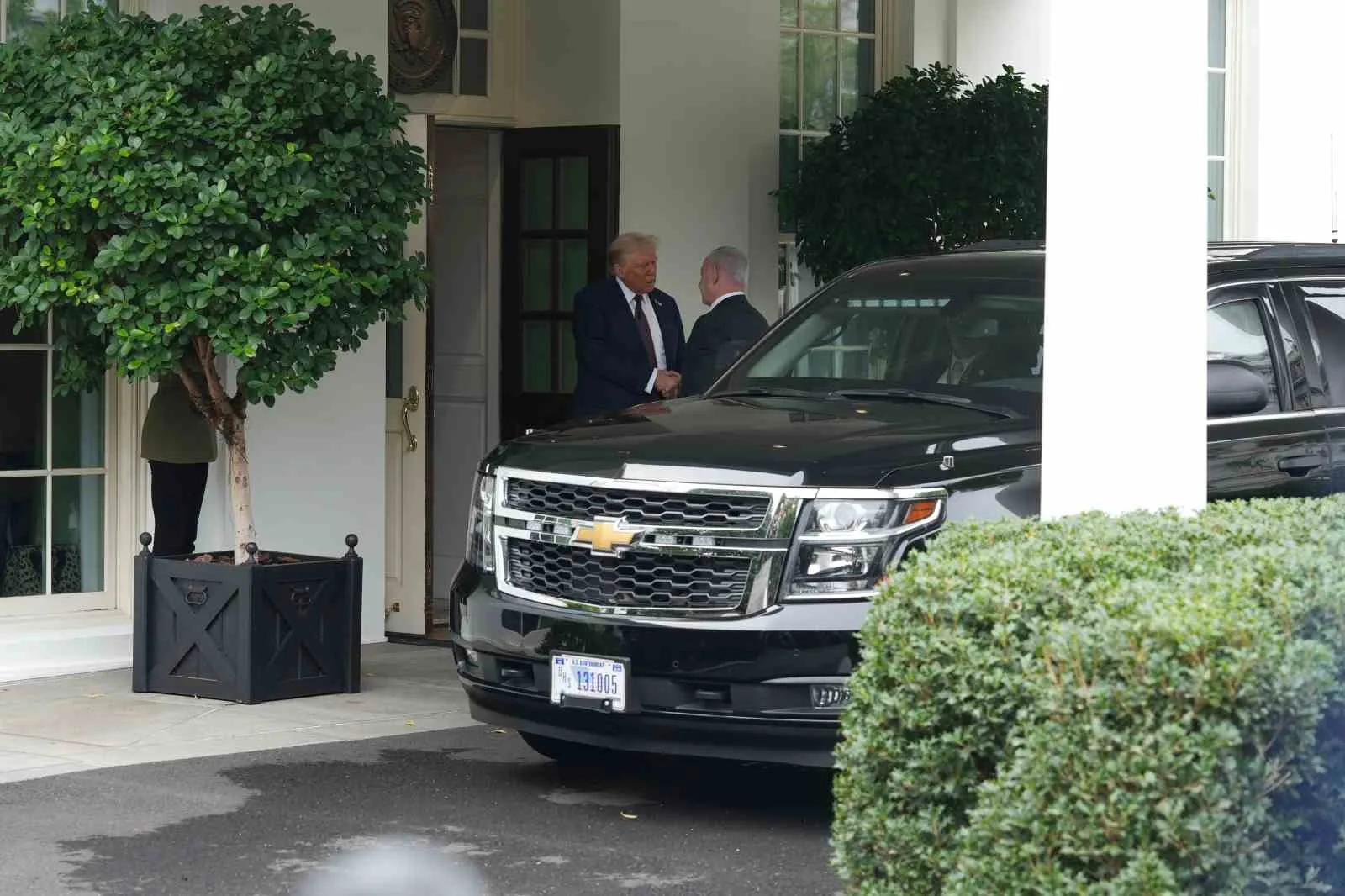 ABD Başkanı Donald Trump, İsrail Başbakanı Binyamin Netanyahu ile Beyaz