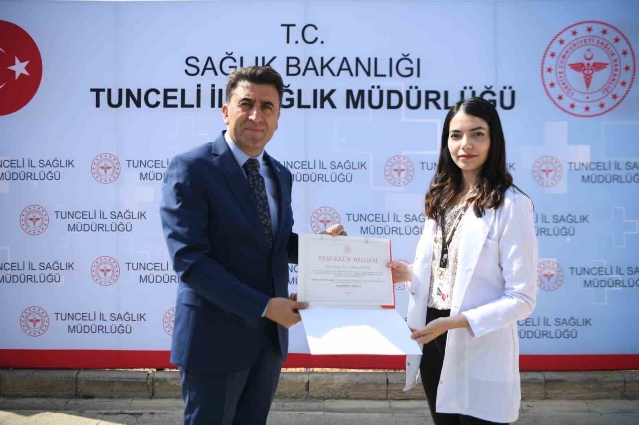 Tunceli’de 3-9 Eylül Halk Sağlığı Haftası, İl Sağlık Müdürlüğü bahçesinde