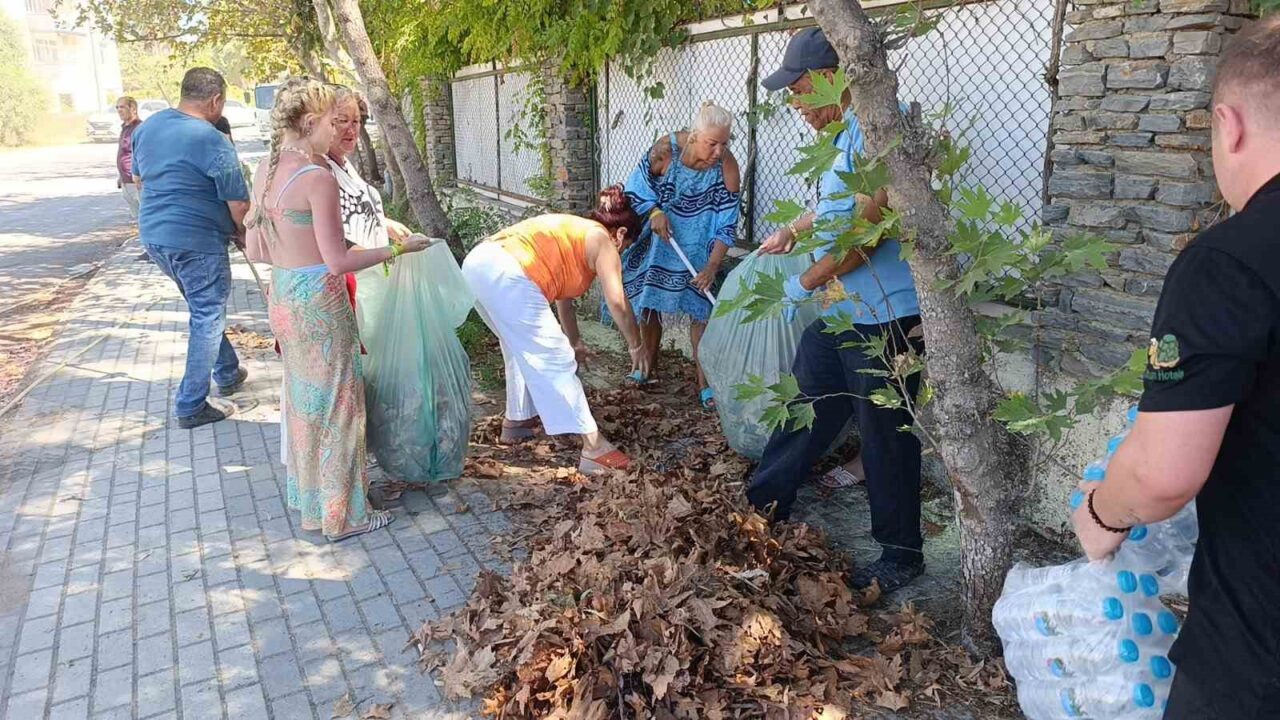 Antalya’nın Manavgat ilçesinde makilik alanda çıkan yangının ardından tatil yaptıkları