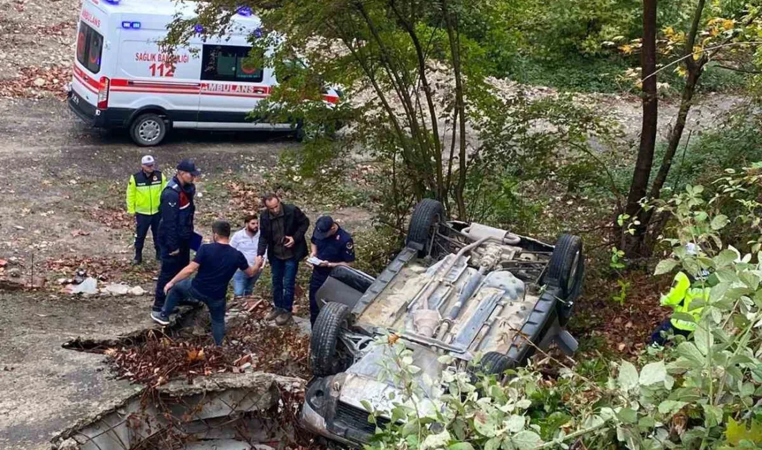 Sinop’un Türkeli ilçesine bağlı Yazıcı köyünde meydana gelen trafik kazasında