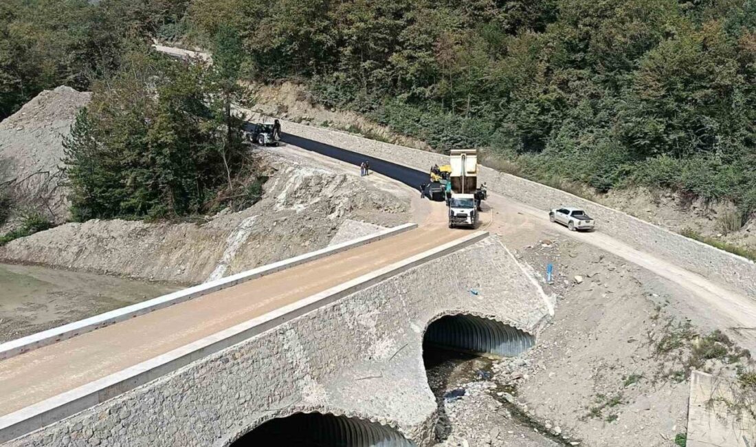Sinop’un Türkeli ilçesinde Oymayaka-Kuşçular-Sarmaşık grup yolunda asfaltlama çalışmaları tamamlandı. Yüklenici