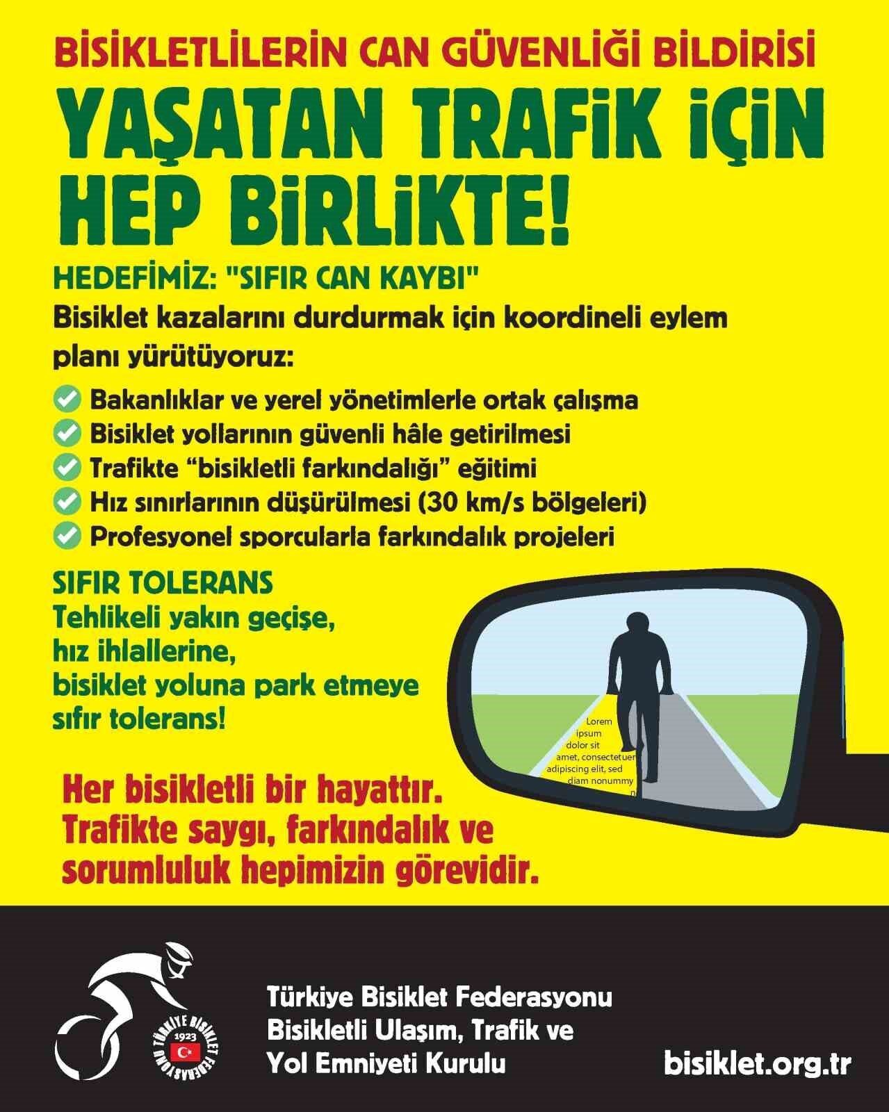 Türkiye Bisiklet Federasyonu Bisikletli Ulaşım, Trafik ve Yol Emniyeti Kurulu,