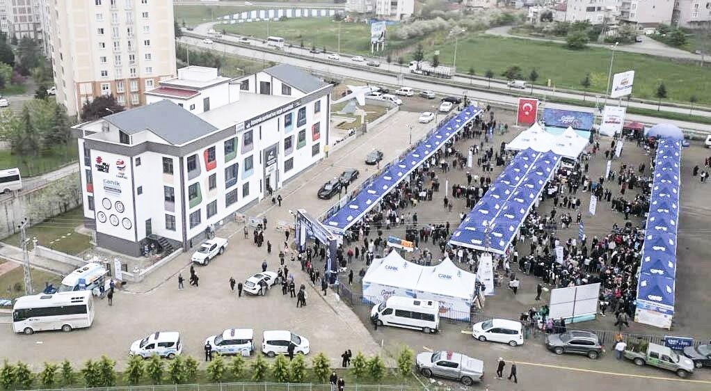 Samsun’da, Canik Belediyesi tarafından hazırlanan ve Türkiye’nin en büyük yapay