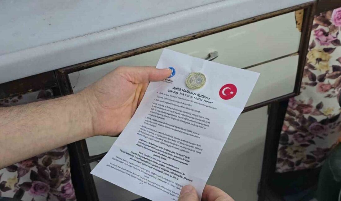 Ülkü Ocakları Karabük İl Başkanlığınca, Ahilik Haftası dolayısıyla esnafa içinde