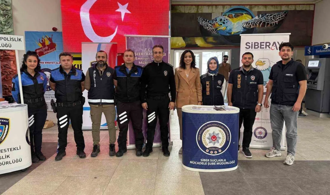 Erzincan İl Emniyet Müdürlüğü ekiplerince üniversite öğrencilerine Kadın Destek Uygulaması