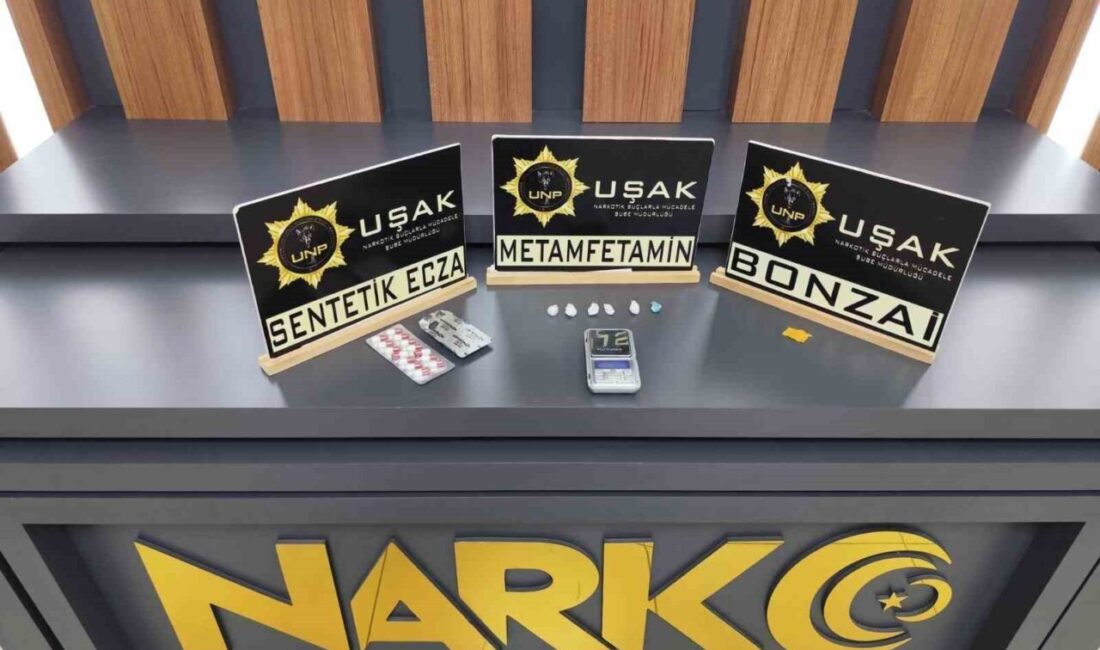 Uşak İl Emniyet Müdürlüğü Narkotik Suçlarla Mücadele Şube Müdürlüğünce il