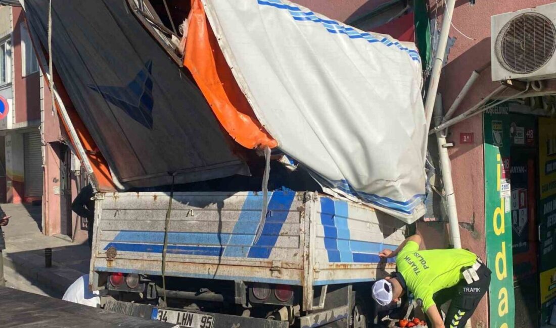 Üsküdar’da yokuş aşağı inen kamyonet, sürücüsü Mirali Uzman’ın direksiyon hakimiyetini
