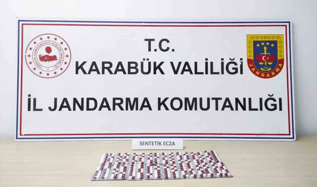 Karabük’ün Eskipazar ilçesinde düzenlenen operasyonda 224 sentetik hap ele geçirildi.