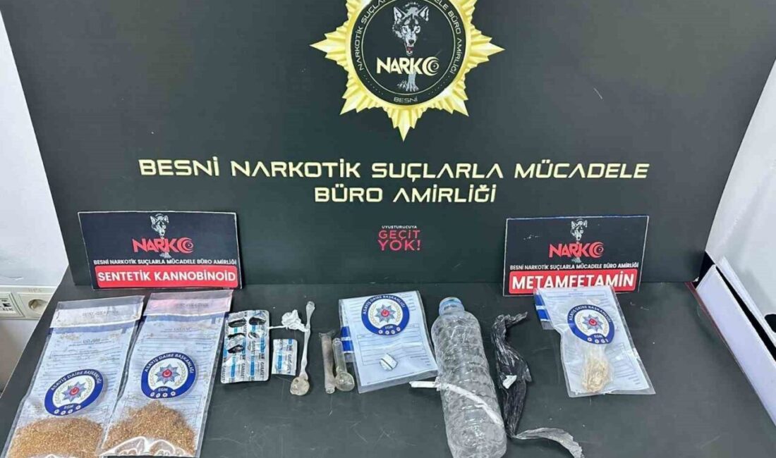 Adıyaman’ın Besni ilçesinde polis ekipleri tarafından gerçekleştirilen iki ayrı operasyonda