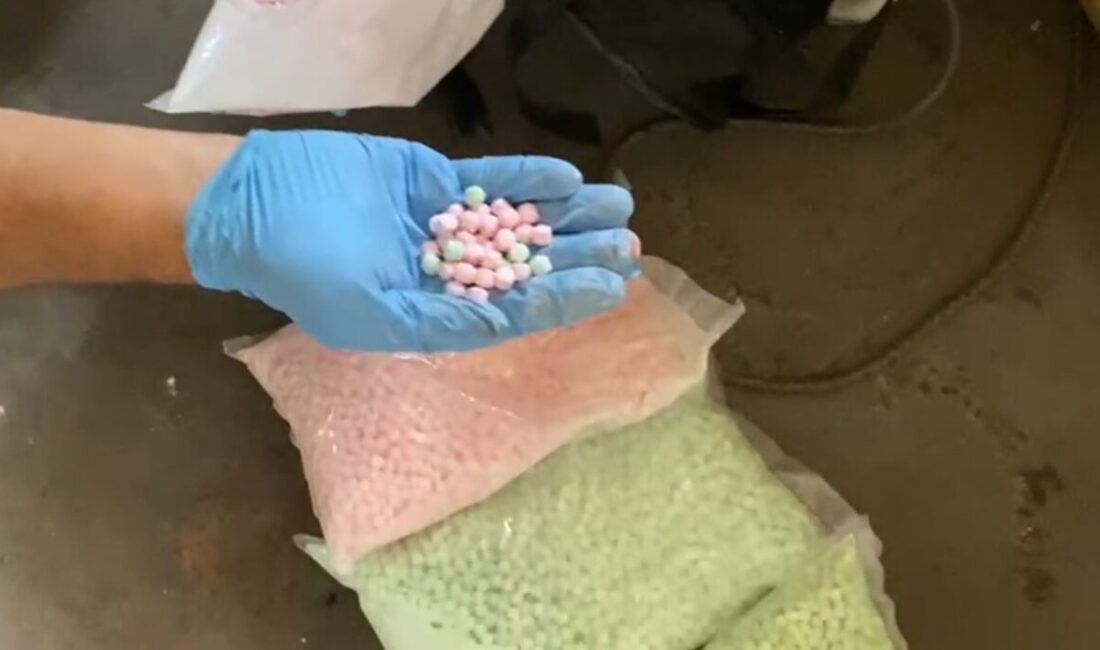 Samsun’da narkotik polisi, bir evde yaptığı aramada buldukları şüpheli bir