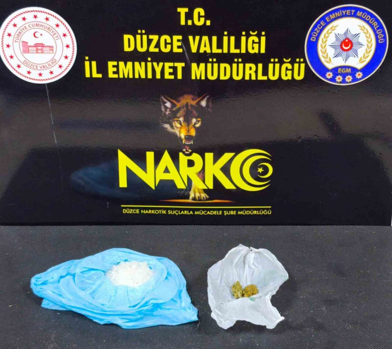 Düzce (İHA) – Düzce Cumhuriyet Başsavcılığı tarafından yürütülen uyuşturucuyla mücadele