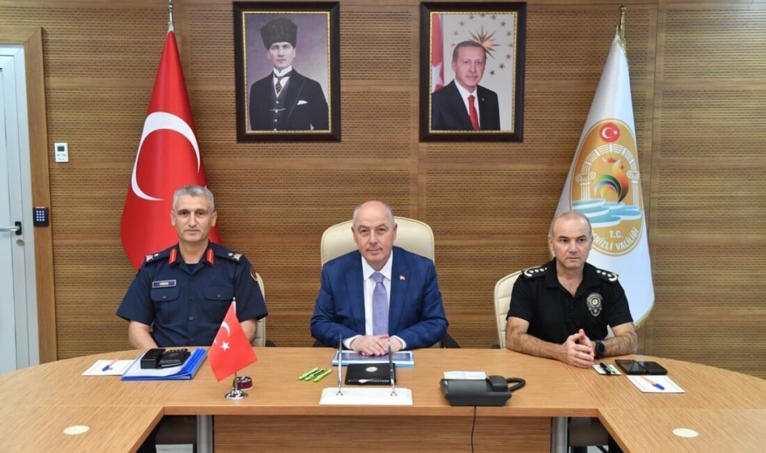 Denizli’nin Ağustos ayı asayiş verilerini açıklayan Vali Ömer Faruk Coşkun,